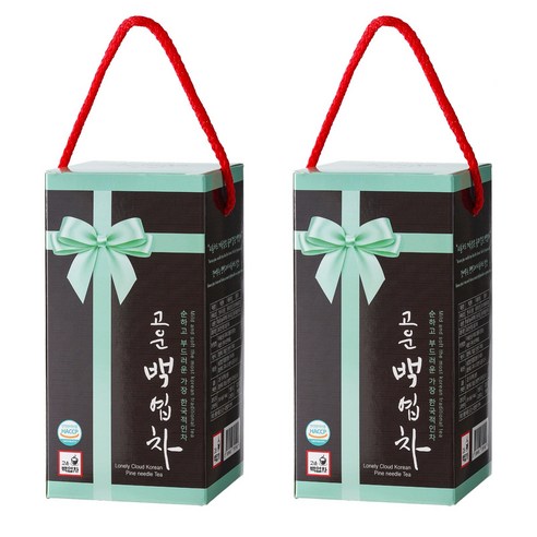 고운백엽차 머리 맑게하는 전통 국산 잣나무잎 티백차, 1.5g, 60개입