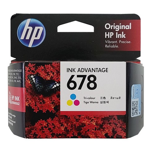 HP 678 잉크 HP3545 HP4645 HP2545 HP3540 HP2546, 컬러3색