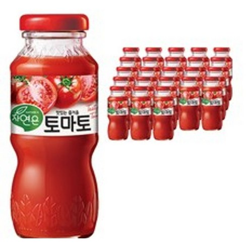 자연은 토마토주스 꽈추형 180ml X 24개