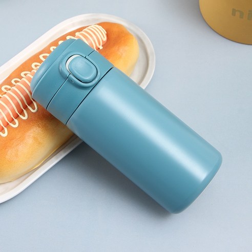 ZZJJC 아이디어 보온병 아이디어 텀블러 아웃도어 보온병, 다크블루, 300ML