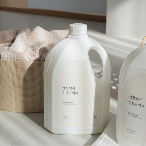 1+1 생활백서 섬유유연제 2.5L 2개 향기 좋은 고농축 은은하게 대용량, 1개, 2.5kg