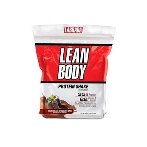 라브라다 린 바디 하이 프로틴 다크 초콜릿 케이크 1.12kg Labrada Lean Body Hi-Protein Meal Replacement, 1개