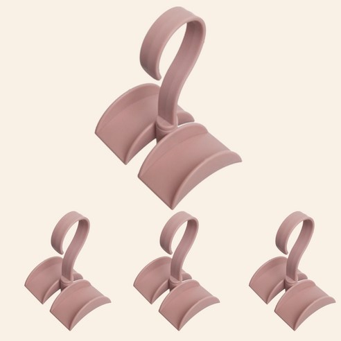 피니코니 가방걸이 옷장 문 행거 모자걸이 다용도 가방보관함 정리함 4p, 핑크, 4개