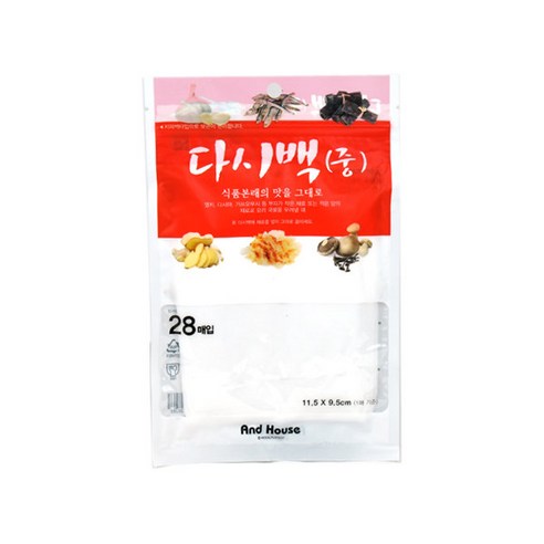 쿠킹스 스텐 차거름 다시망 원통, 1개 일회용티백 11 예스미-(428267) 우일 다시백(중)28매, 1, 1, 중(M)
