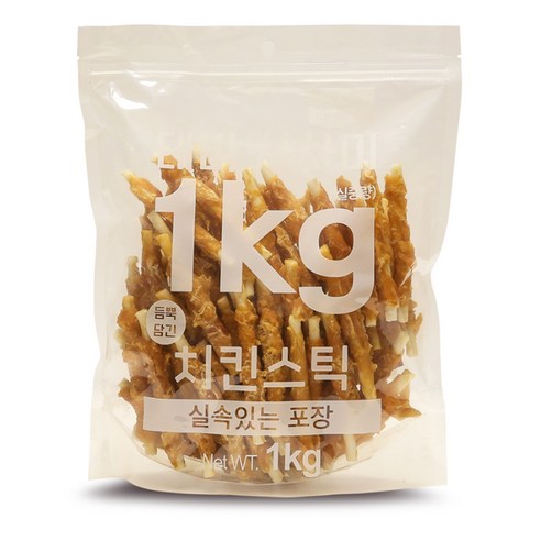 테비 사사미 1kg - 치킨스틱/강아지간식, 선택:치킨스틱