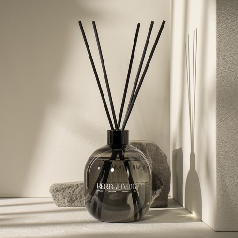 허브앤리빙 프리미엄 대용량 디퓨저 선물세트, 1개, 520ml, 그린그레이프