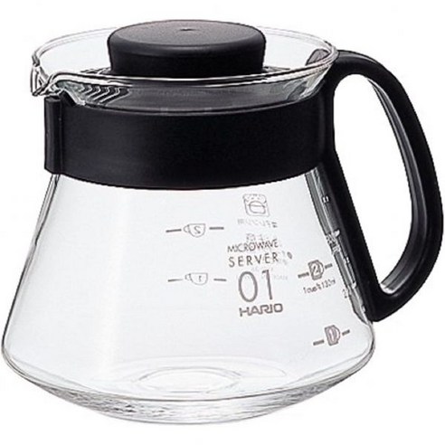 하리오 V60 글라스레인지 커피서버 600ml 블랙 Hario (미국 배송), 800 mlHario Hario