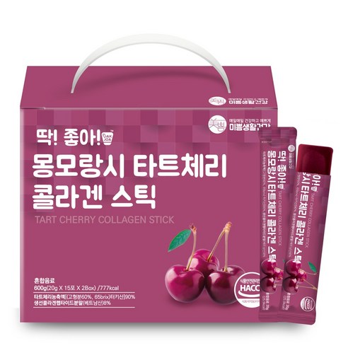 미쁨생활건강 딱좋아 몽모랑시 타트체리 콜라겐스틱 20g * 30포, 30개