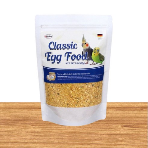 아기새 소형새 모이 프리미엄 퀴코 클래식 옐로우 에그푸드 사료, 1개, 500g