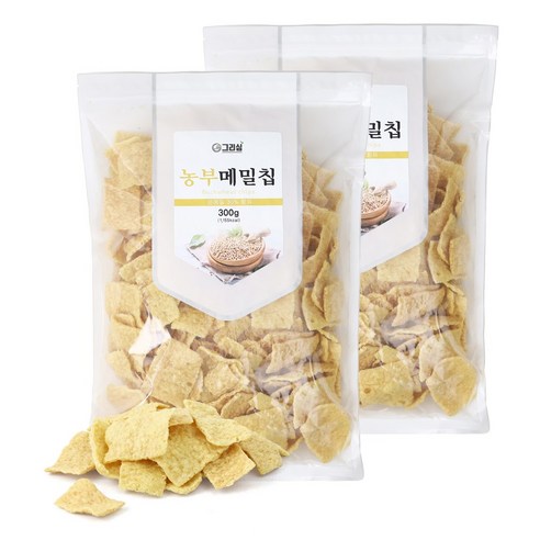 하프클럽 기타 그리심 농부 메밀 칩 300g 2개 - 메밀과자 대용량 간식 스낵 곡물