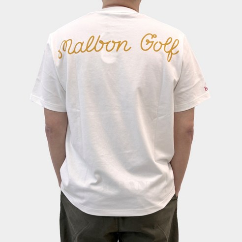 필드 위 자신감, 일상 속 스타일, 말본 골프 스크립트 라운드 반팔 티셔츠