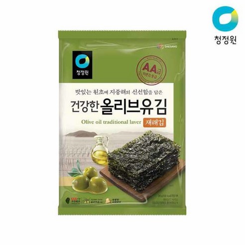 [골목마트] 청정원 건강한 올리브유 재래김 9봉, 1개