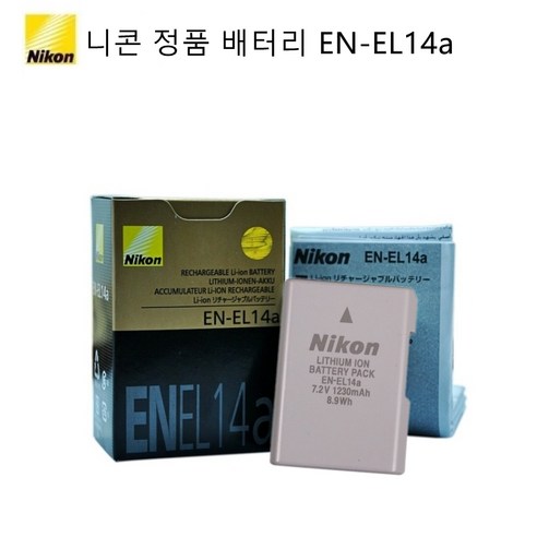 정품 니콘 EN-EL14a 카메라 배터리: D5300, D5600, D3500 사용자를 위한 필수품