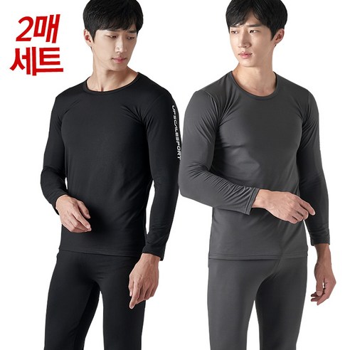 1+1 빅사이즈 남성용 발열기모 초극세사 내복세트 2개