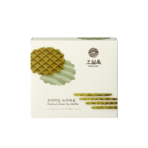 오설록 프리미엄 녹차와플, 72g, 2개