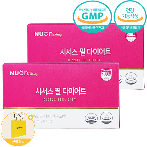 [생활집사 시서스set] 뉴온 시서스 필 다이어트 + 생활집사 선물가방 시서스 선물세트, 28정, 2개