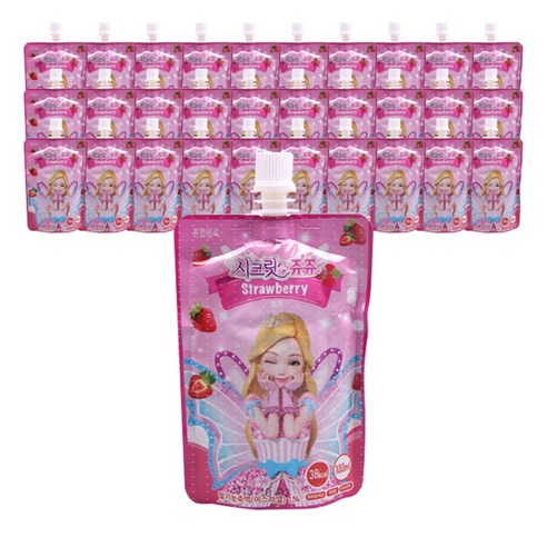 시크릿쥬쥬 파우치 음료 100ml, 40개