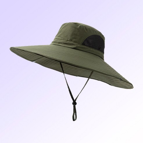 코스모999 자외선 차단 남녀공용 등산 낚시 모자, 카키