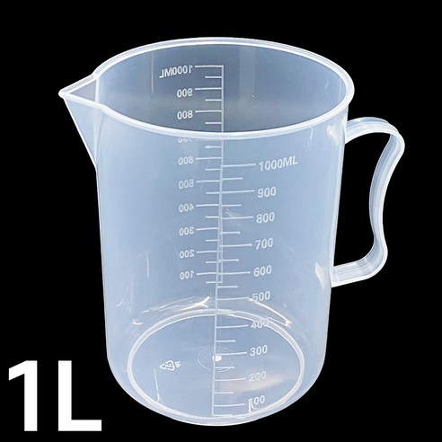제나 비커 1L (1000ml) 강력한 플라스틱 재질 SLD1000 1개, 일반, 1000ml