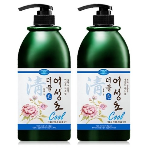 더블모 어성초 청앤쿨 샴푸 750ml 대용량 쿨샴푸 두피 각질 쿨링 케어, 3개, 0.75L