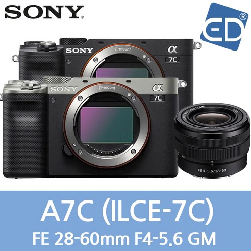 [소니정품] A7C/+28-60mm렌즈 KIT / 풀 프레임 미러리스카메라 / ILCE-7CL /ED, 01 소니 A7C+28-60mm-실버