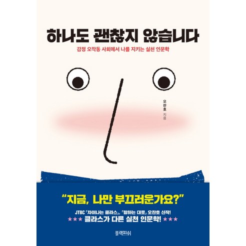 하나도 괜찮지 않습니다:감정 오작동 사회에서 나를 지키는 실천 인문학, 블랙피쉬, 오찬호 저