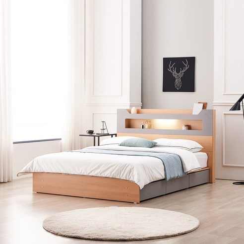 동서가구 스텔라 LED 수납 침대 프레임, 지금 40% 할인 혜택으로 만나보세요!