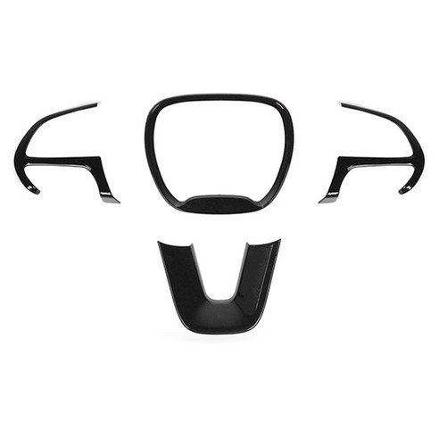 노 브랜드 듀랑고 그랜드 체로키 SRT8 ABS용 2015-2020 닷지 챌린저 충전기용 스티어링 휠 커버 트림, 검은 색