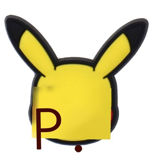 신 만화 애니메이션 귀여운 포켓몬 PVC 소프트 고무 장식 단추 구멍 신발 꽃 신발 단추 다국적, 06