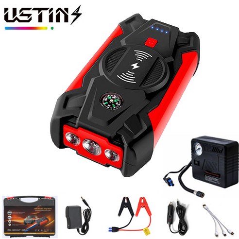우스틴스 12V 39800mAH 차량용 보조배터리 점프스타터, 1개