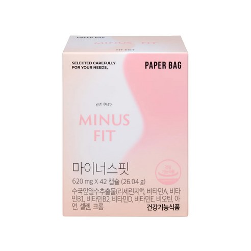 페이퍼백 마이너스핏 2주분, 1박스, 42정