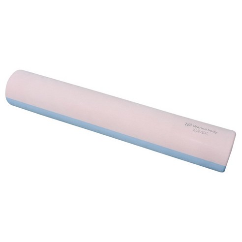 워너바디 웨이버 EVA 폼롤러 45cm 런닝롤러 스트레칭 종아리 마사지, 피치핑크/스카이블루, 1개