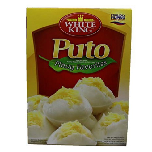 1+1 White King Puto Pinoy 즐겨찾기 케이크 믹스 박스당 순중량 400g0.88lb 3팩, 14.1온스(3개들이 팩), 400g, 3개