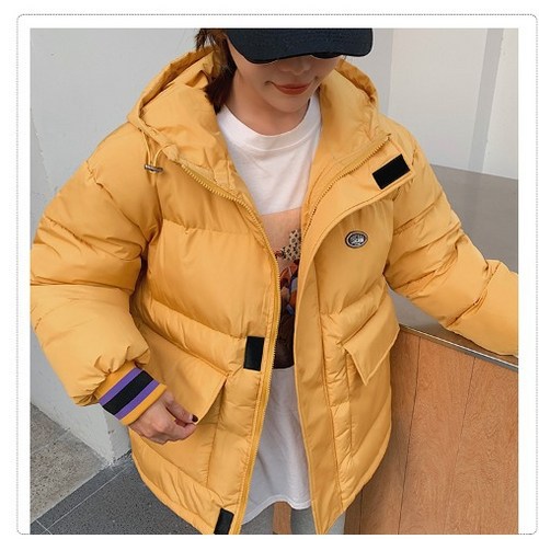 Mao 겨울 새로운 면화 패딩 자켓 한국 스타일 짧은 느슨한 캐주얼 코트 후드 자켓 코튼 패딩 자켓