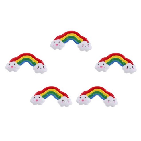 5 조각 미니 레인보우 페어리 가든 마이크로 풍경, 3, L, 설명