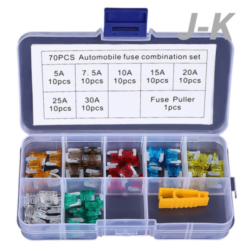 (제이케이) 카 자동차용 휴즈 퓨즈 FUSE 신형 LP미니 LP-mini fuse 70pcs CAR FUSES, 1개 80a휴즈