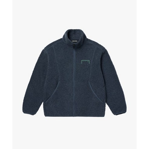 -100%정품 - 골스튜디오 ESSENTIAL HIGH NECK SHERPA FLEECE JACKET-NAVY