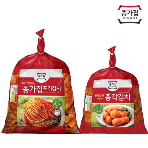 종가집 김치 세트, 4kg+2.5kg, 단품