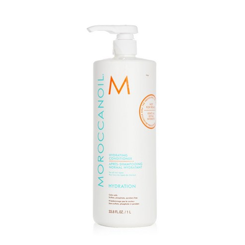 Moroccanoil Hydrating Conditioner 모로칸오일 하이드레이팅 컨디셔너 하이드레이션 33.8oz(1L), 1개, 1L