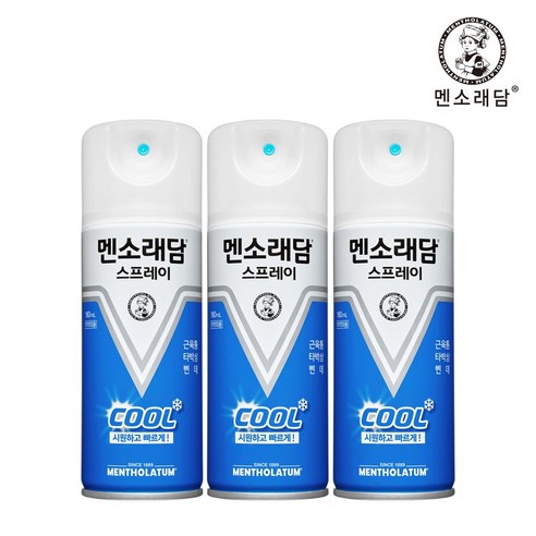 멘소래담 쿨 스프레이파스 에스 180ml, 12개, 1개입 안티푸라민