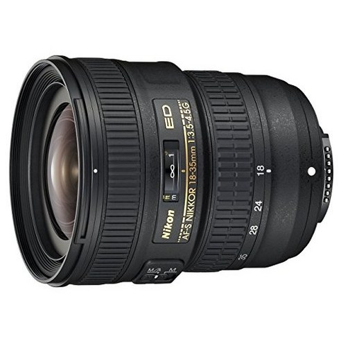 니콘 AF-S FX NIKKOR 18-35mm f/3.5-4.5G ED 줌 렌즈(리뉴얼) Nikon AF-S FX NIKKOR 18-35mm f/3.5-4.5G ED Zoom L, Black, Black, 1개