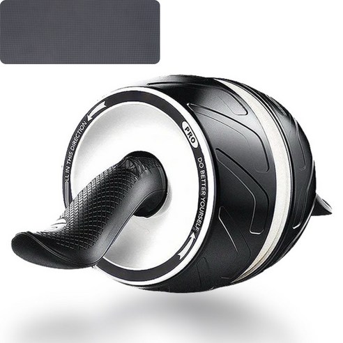 파워휠 부상방지 논슬립 무소음 리바운드 AB슬라이드 + 무릎보호패드, 화이트