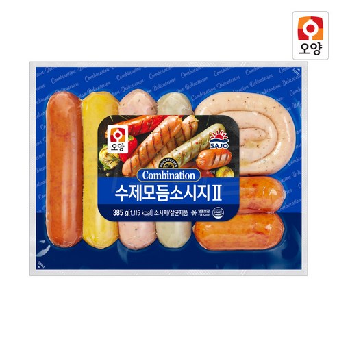 [퀴클리몰] 사조오양 수제 모듬 소시지 385g 냉동 x 5개