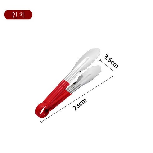 ZZJJC 304 스텐레스 식품 클립 바비큐 키친 클립 스테이크 클립 프라이 긴 길이 두껍고 뜨거움, 9 - 두꺼운 매화 벚꽃 클립