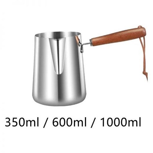 다기능 터키 커피 포트 내구성 주전자 세척하기 쉬운 차 녹는 사무실 홈 바 주방용, 600ml