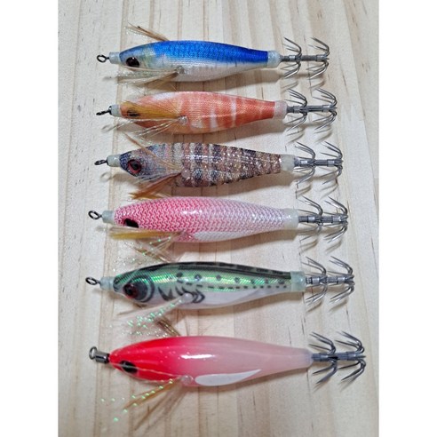 씨넥스 코리아 참수평 꼬마에기 쭈꾸미 갑오징어 에기 틴셀, 11레인보우, 1개