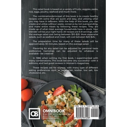 4 Seasons 400 Salads Paperback, Omnibook Co., English, 9781952874208