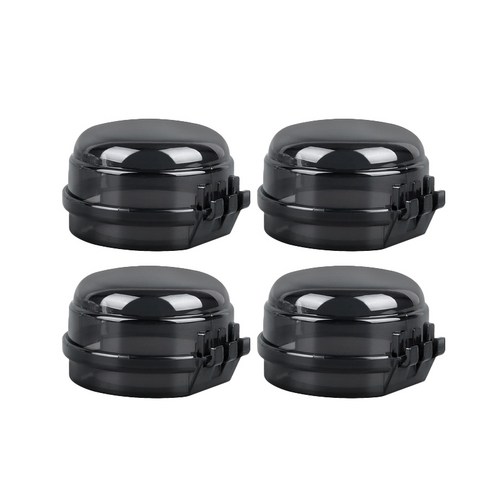 가스레인지 안전 스위치 커버 부착식 오염방지 사고방지 덮개 레버캡 4P, 4개, 블랙4P