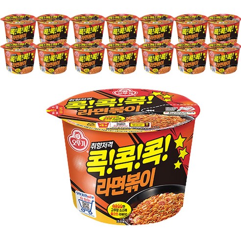 오뚜기콕콕콕 라면볶이 용기 120 g, 15개