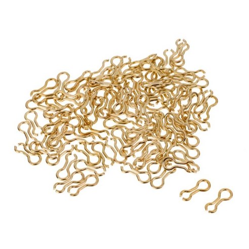 금형 낚시 회전 태클에 대 한 100Pcs 황동 싱커 눈 구멍, S, 황금, 합금
